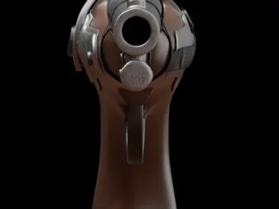 US Model 1842 percussion pistol Free 3D model