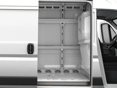 Peugeot e Boxer Van L2H2 HQ Interior 2025 3D model