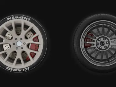 Car Wheels Pack  3D model