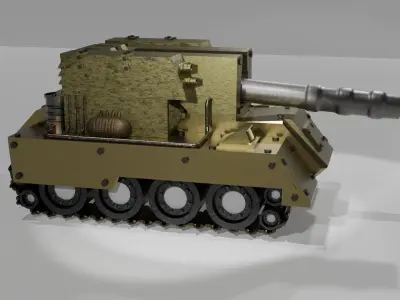 Battle Tank   Free 3D model