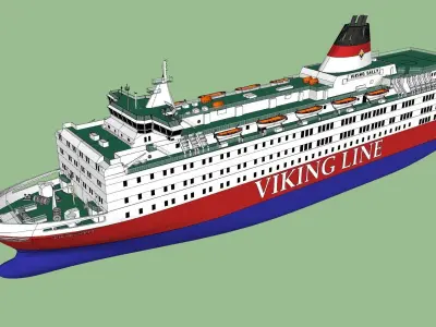 MS Estonia - Wasa King - Viking Sally - Trio Pack 3D model