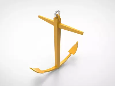 Kedge Anchor 3D model
