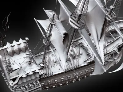 The Deadpool - Sailboat 3D model
