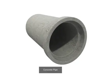 Concrete House Building Materials  3D Model Pack