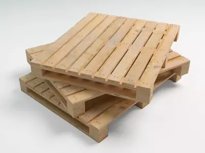 Wooden Pallet Asset - Low Poly - 4K Textures 3D model Low-poly 3D model