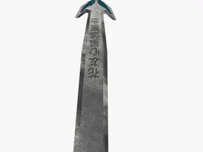 Sword shield Low-poly 3D model buy