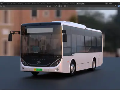 YUTONG E8i bus 3D model