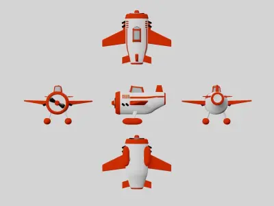 Airplane toy 3D model purchase