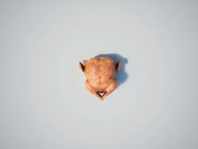 Chicken  Low-poly 3D model