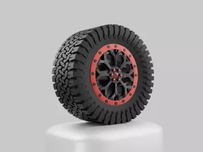 BF Goodrich AT KO2 Offroad Tire 3D model
