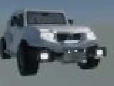 4x4 armored vehicle 3D model