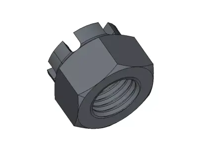 M24 Castle Nut 3D model
