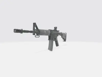 Gun AR4 Low-poly 3D model
