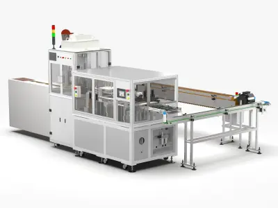 Automatic Candy Processing and Packaging Line 3D model purchase