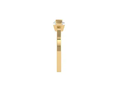 Solitaire Engagement Ring 3D print model 69