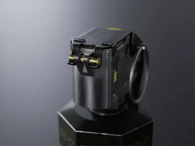 Stun grenade - flash grenade 3D model