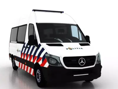 Mercedes Benz Sprinter L2H2 2015 Netherlands Police Passenger 3D model