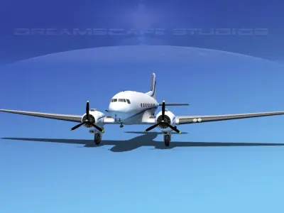 Douglas DC-3 Private 3 3D model