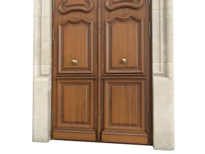 Entrance classic door 126 3D model