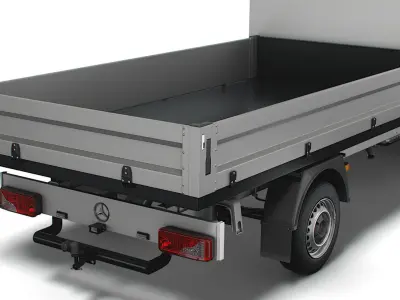Mercedes Benz Sprinter Single Cab Tipper Toolpod 2008 3D model