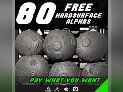 80  HARDSURFACE ALPHAS  FREE  Texture