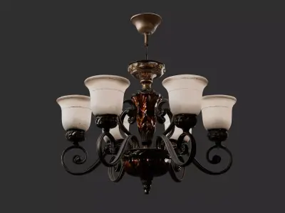 Vintage Ceiling Chandelier 3D model