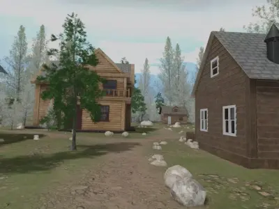 Forest Village 3D model buy
