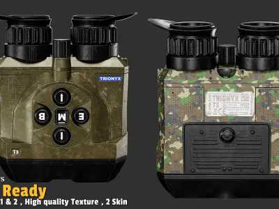 Binoculars  Game Ready Low-poly 3D model