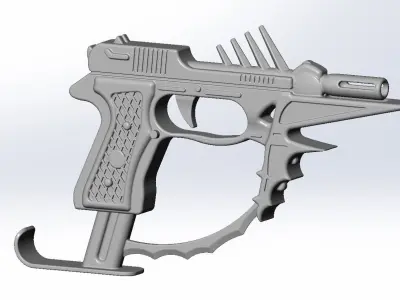 Black Bullet Kagetane Hiruko Guns Basic Models 3D model