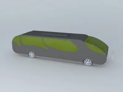 super bus Free 3D model