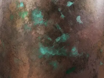 Corroded Bronze metal Substance material and textures Texture