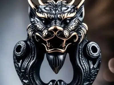 Dragon Head Pendant HIP HOP 3D print model