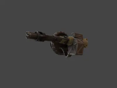 Turret Tower Low-poly 3D model