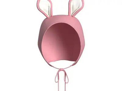 Kids Rabbit Beanie 3D model