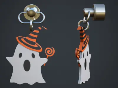 Ghost Weapon Charm - Low Poly Game Ready Low-poly 3D model
