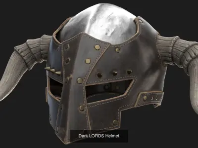 Collection Helmets viking helmet 3D Model Pack