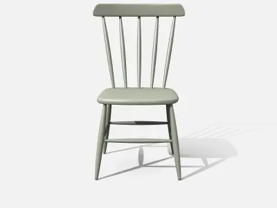 Realistic Wooden Chair 3D model