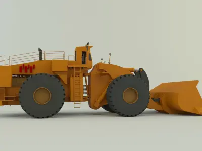 komatsun we2350 wheel loader 3D model