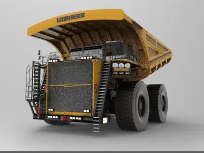 heavy mining truck 3D model from CGTrader