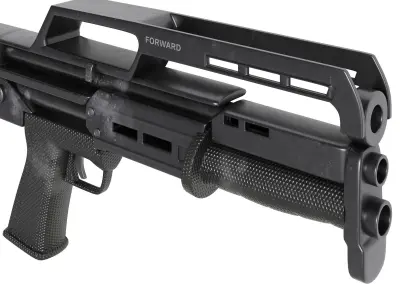 Gun set 04 Low-poly 3D model