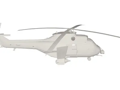 Military Helicopter concept 3D model order