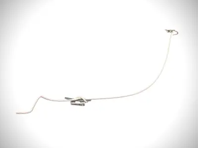 Cleat with Dock Line Low-poly 3D model