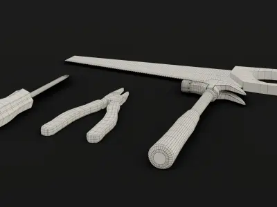 ToolsPack set of tools Free 3D model
