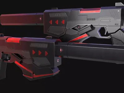 M25 Gun Free low-poly 3D model