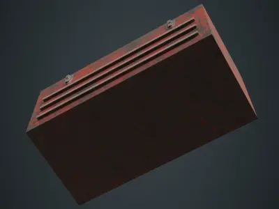 Toolbox 2B Low-poly 3D model