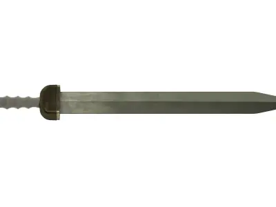 Gladius sword Low-poly 3D model 2
