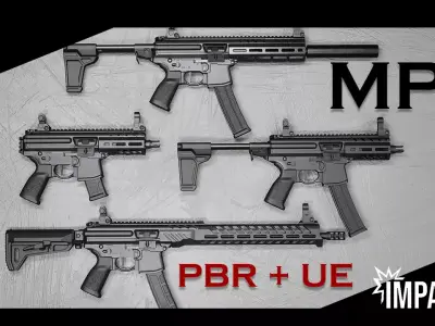 MPX Modular Low Poly Game ready Low-poly 3D model
