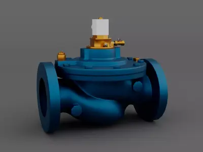 Industrial Level Control Valve for HVAC and Water System 3D model
