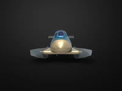Hydroplane watercraft 3D model