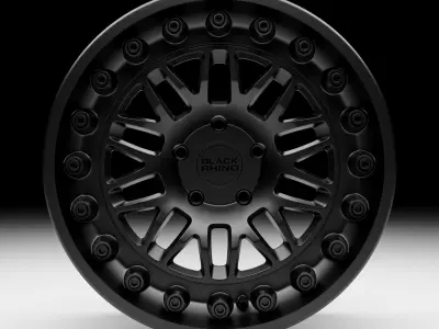 Black Rhino Fury Rim  3D model
